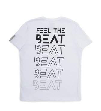 Camiseta Branca Feel The Beat